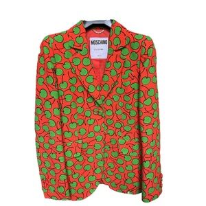 Moschino Vibrant Red and Green Blazer